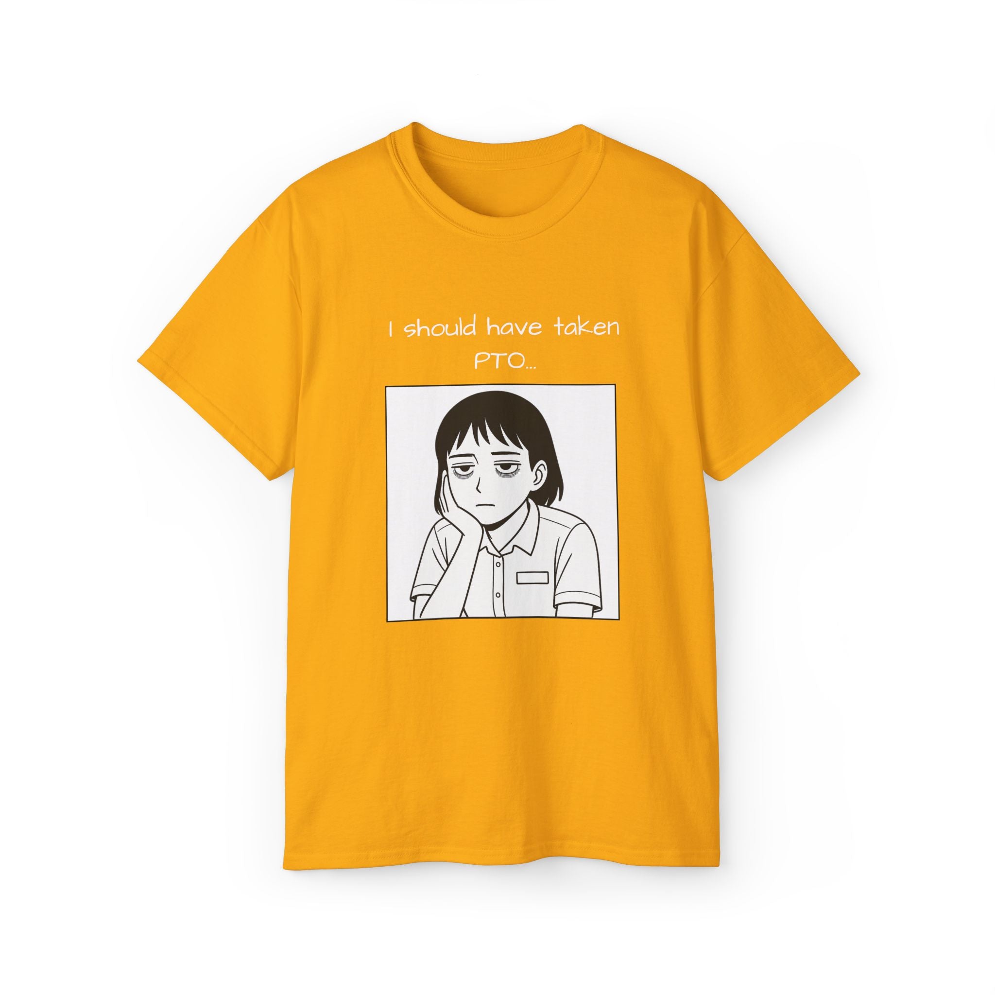 I Should Have Taken PTO Unisex Manga Inspired TShirt Funny Workwear for the Overworked PTO Shirt Office Humor