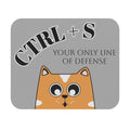Funny Cat Mouse Pad: CTRL+S Save, Coder Gift