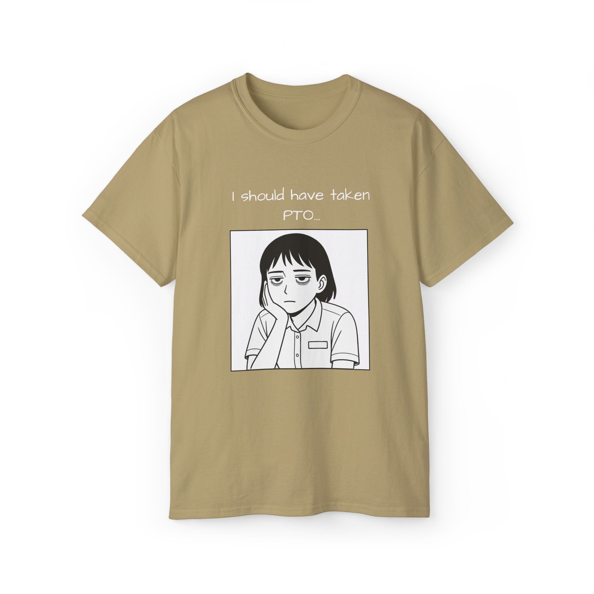 I Should Have Taken PTO Unisex Manga Inspired TShirt Funny Workwear for the Overworked PTO Shirt Office Humor