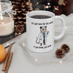Funny Coffee Badging Mug - Subtle Office Humor for Doctors & Nurses