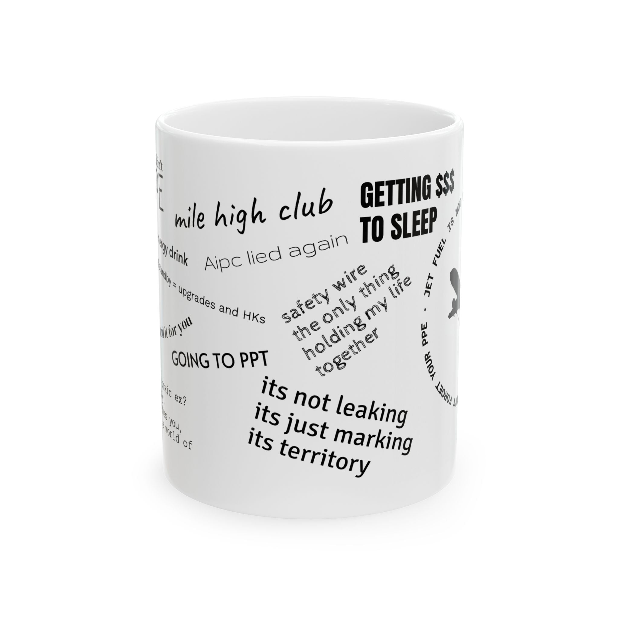A&P Mechanic "Hangar Talk" Mug - Funny Aviation Maintenance Gift for Technicians