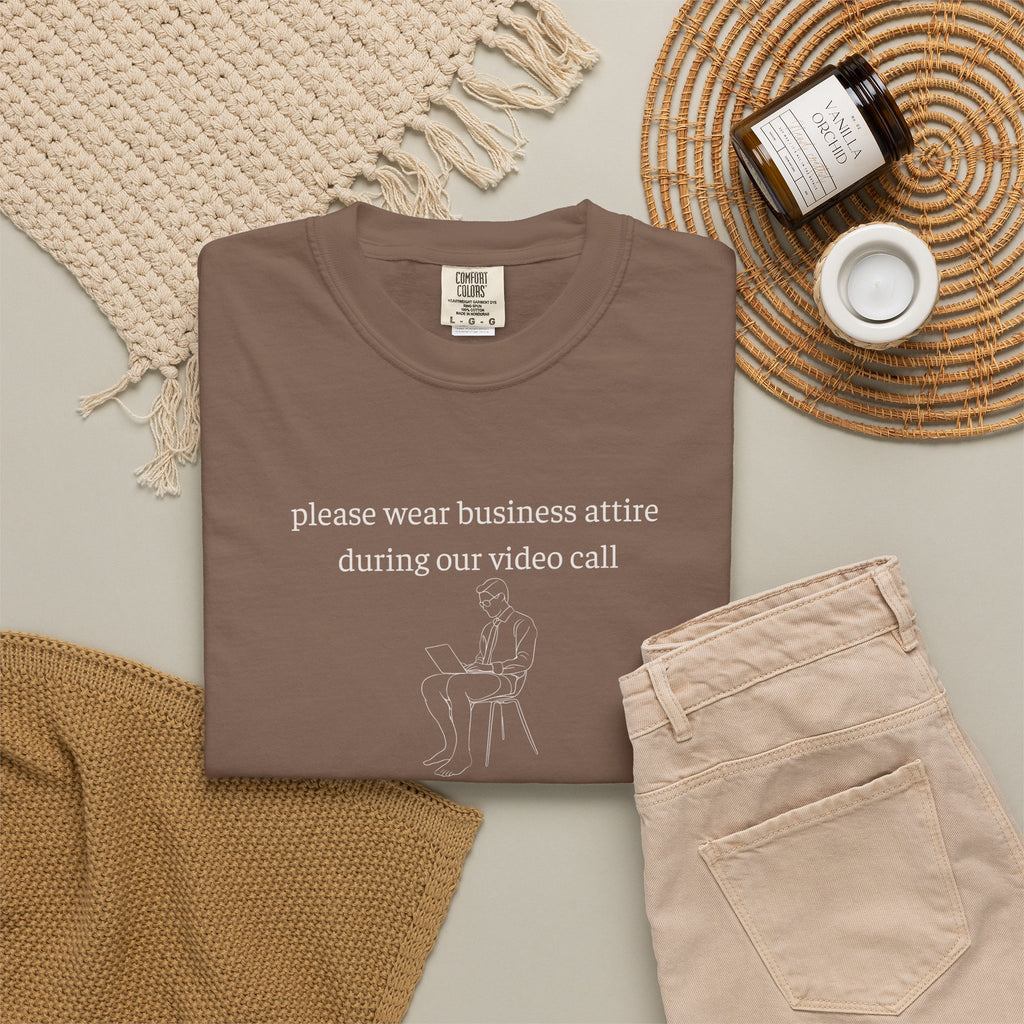 Please Wear Business Attire Shirt, Video Call Humor Tee, Remote Work Shirt, Office Humor Apparel, Work From Home Gift