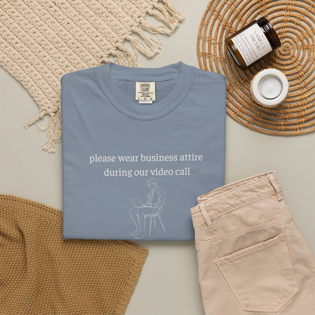 Please Wear Business Attire Shirt, Video Call Humor Tee, Remote Work Shirt, Office Humor Apparel, Work From Home Gift
