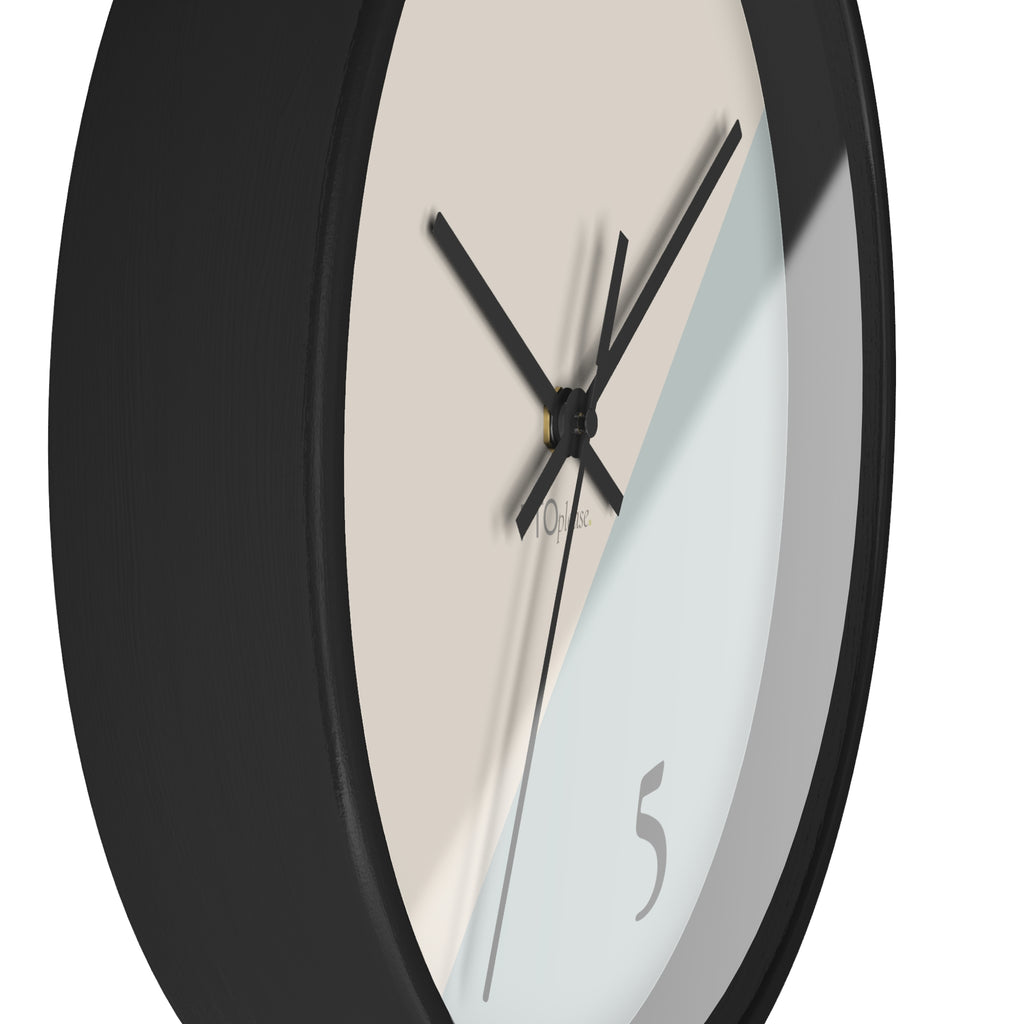 Minimalist 9 to 5 Wall Clock, Modern Office Clock with Lunch Time Design, Workday Humor Decor, Neutral Home Office Wall Art
