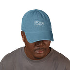 After Hours Out of Office Hat | Luxury Embroidered Denim Hat | Adjustable Baseball Cap for Corporate Burnout & Self Care Gift