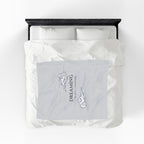 "dreaming in mint condition" velveteen plush blanket