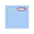 Future Me Problems Post-it Note Pad | Blue Sticky Notes, Funny Desk Accessory
