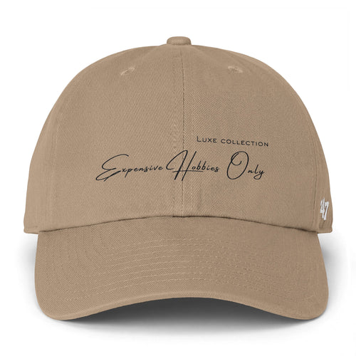 "expensive hobbies only" embroidered dad cap