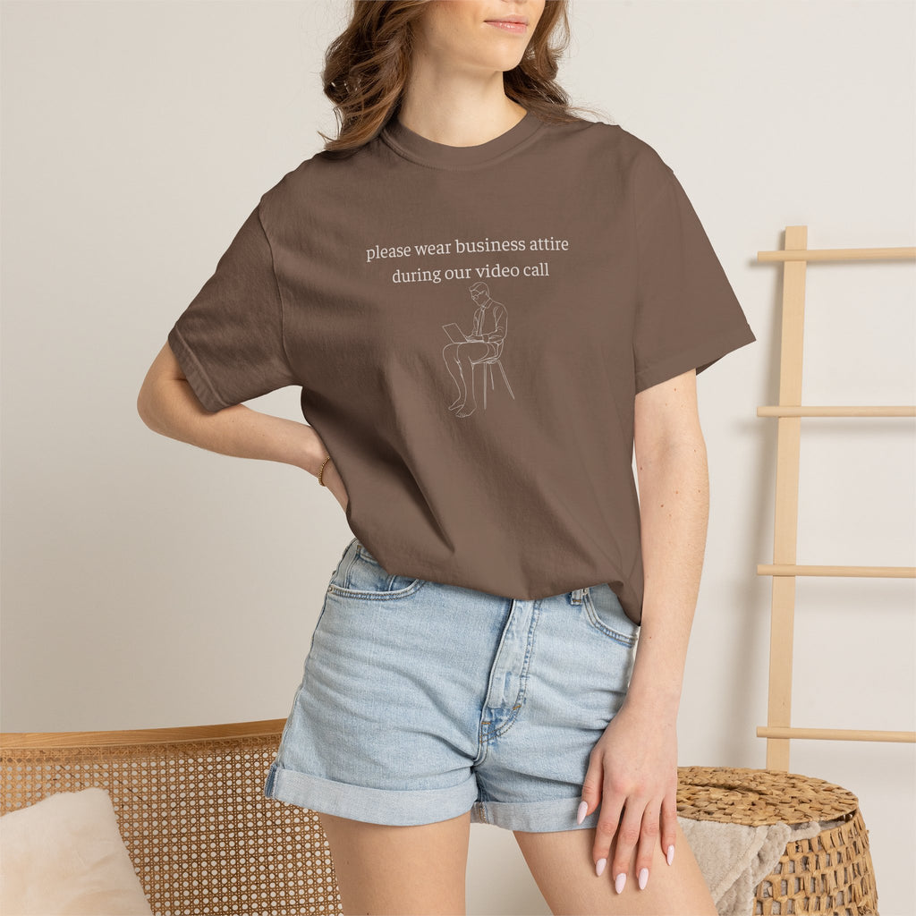 Please Wear Business Attire Shirt, Video Call Humor Tee, Remote Work Shirt, Office Humor Apparel, Work From Home Gift