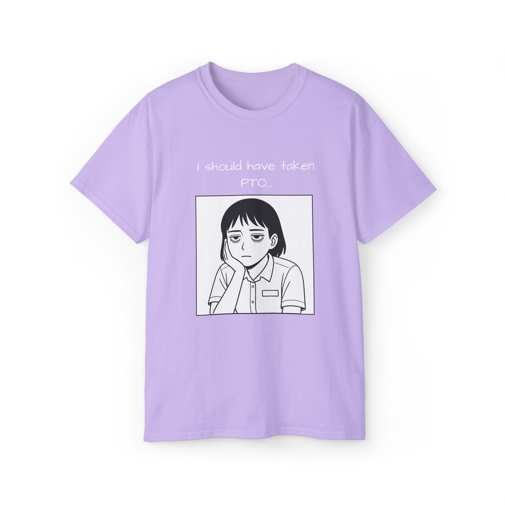 I Should Have Taken PTO Unisex Manga Inspired TShirt Funny Workwear for the Overworked PTO Shirt Office Humor