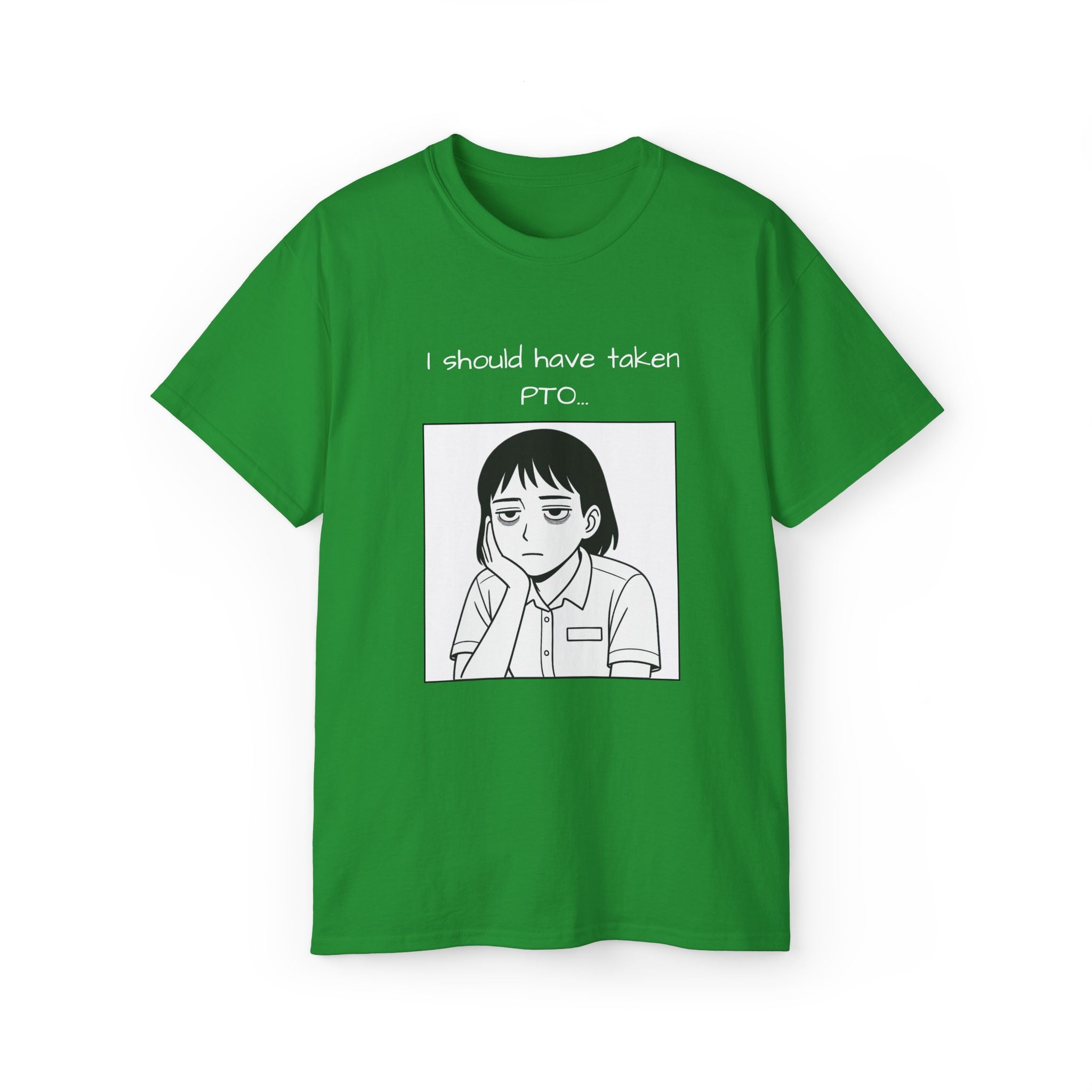 I Should Have Taken PTO Unisex Manga Inspired TShirt Funny Workwear for the Overworked PTO Shirt Office Humor