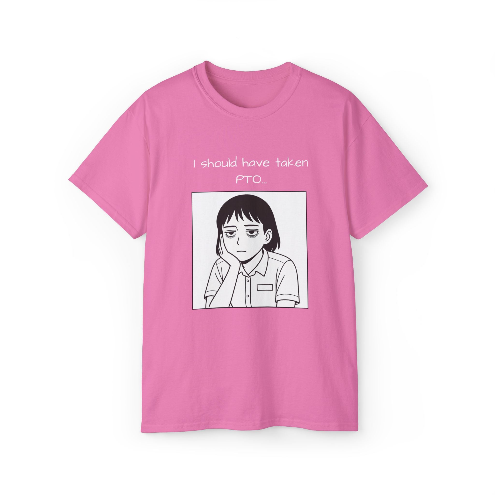 I Should Have Taken PTO Unisex Manga Inspired TShirt Funny Workwear for the Overworked PTO Shirt Office Humor