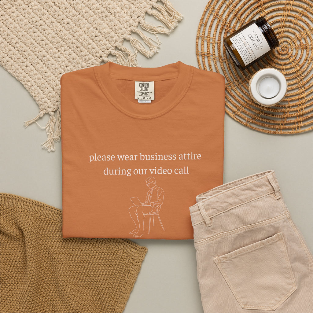 Please Wear Business Attire Shirt, Video Call Humor Tee, Remote Work Shirt, Office Humor Apparel, Work From Home Gift