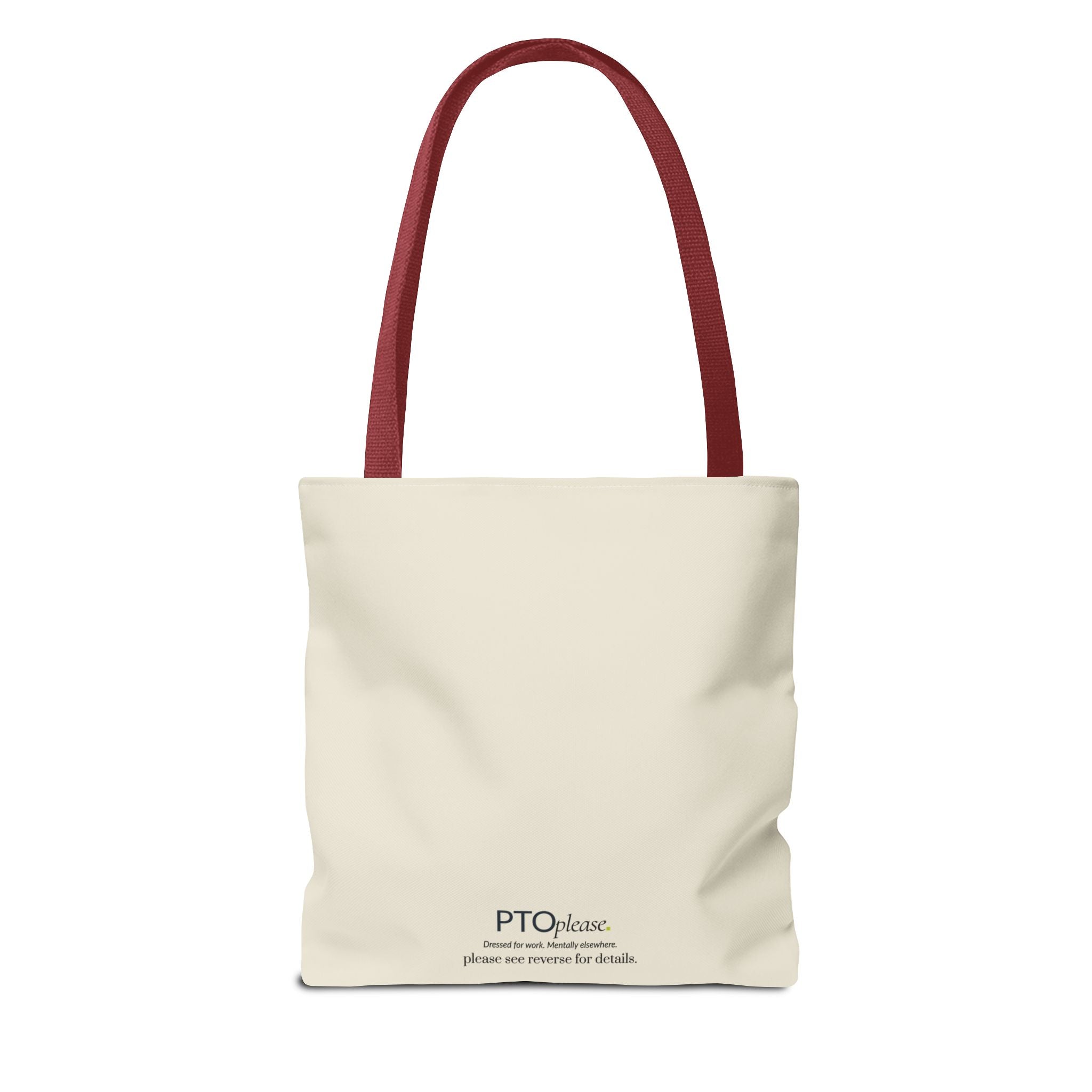 Minimalist Work Schedule Canvas Tote Bag | Sarcastic 17:01 Out of Office Commuter Bag
