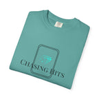 the "chasing hits" essential tee — minimal music logo t-shirt
