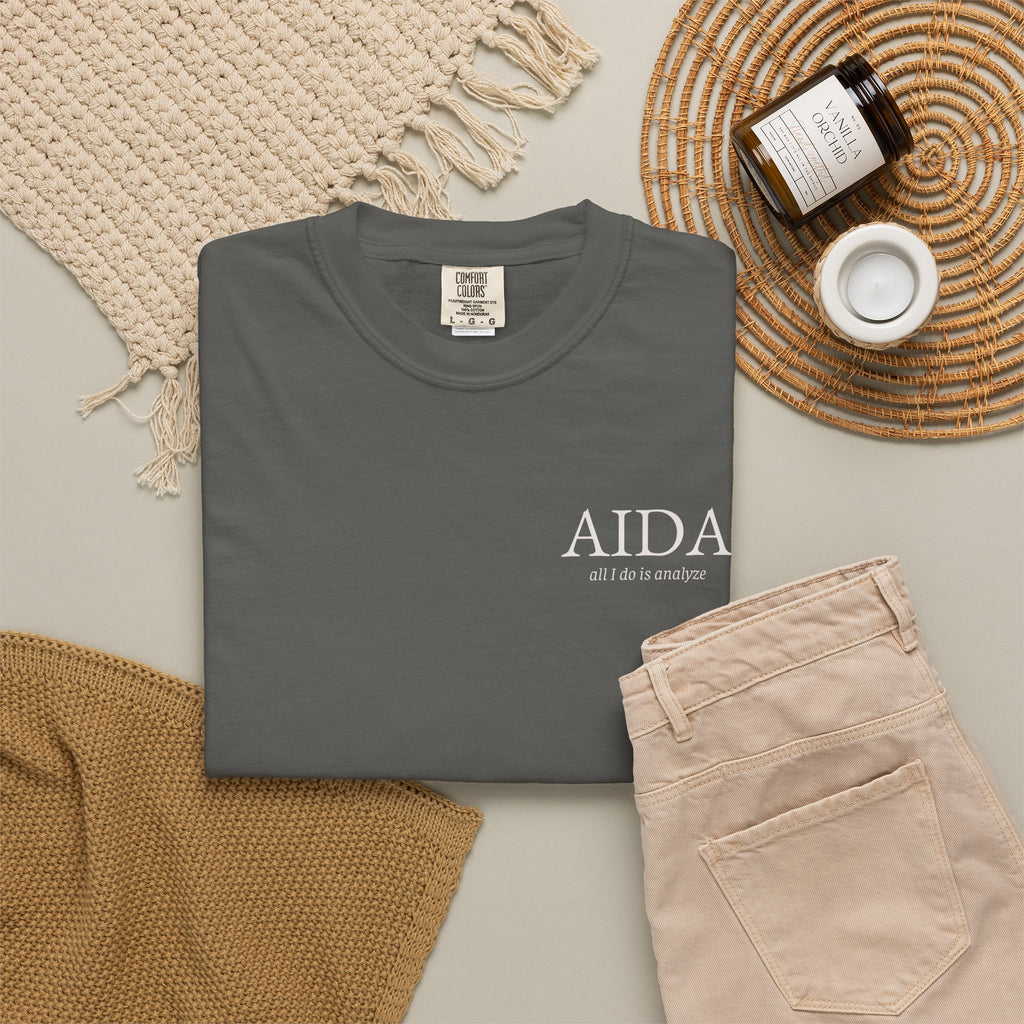 AIDA Shirt, All I Do Is Analyze Tee, Insurance Data Analytics Shirt, Insurance Analyst Apparel, AIDA Designation Gift