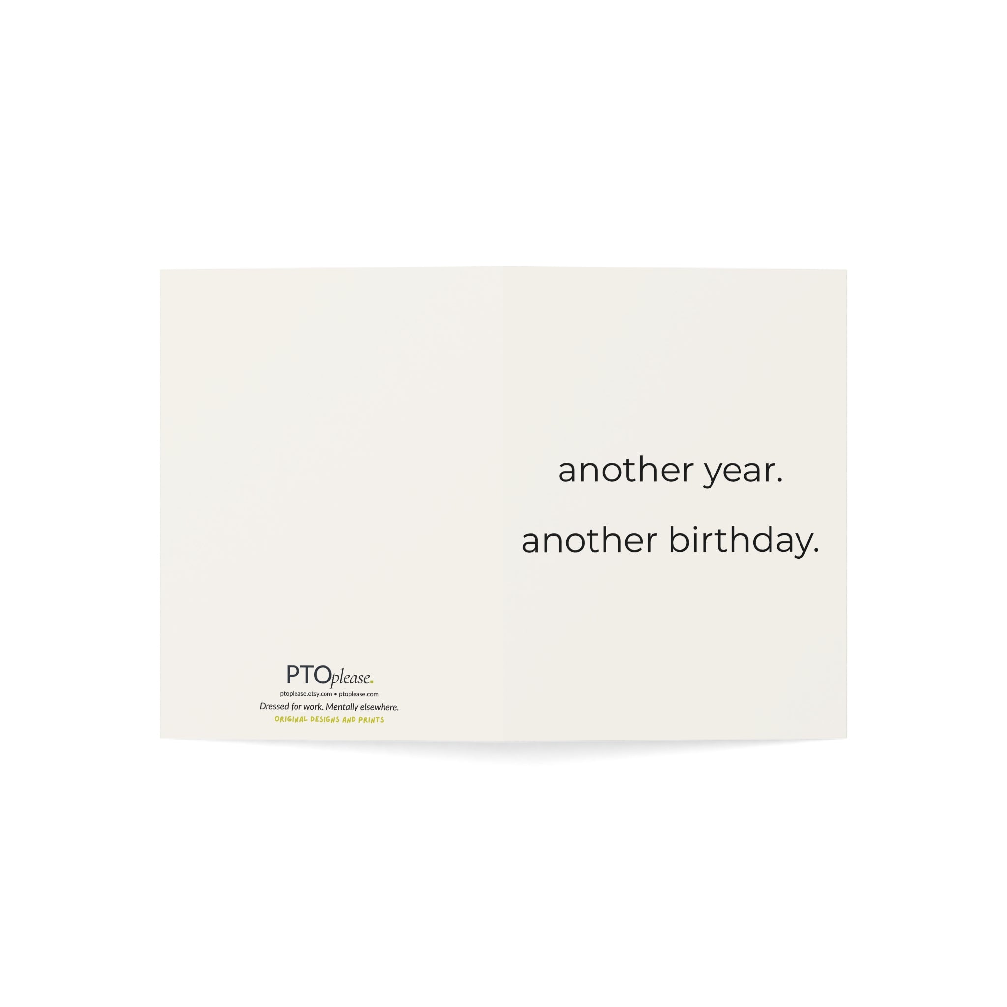 Sarcastic Office Birthday Card, Funny Birthday Card for Coworker, Dry Office Humor Card, Minimal Workplace Birthday Card