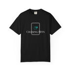 the "chasing hits" essential tee — minimal music logo t-shirt