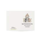 Premium Motherhood Overtime Card | Minimalist Mothers Day Stationery | Boutique Corporate Mom Gift | Rabbit Mom Burnout Card PTOplease