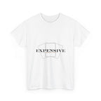 EXPENSIVE text minimalist tee | White T-Shirt, Typography Graphic