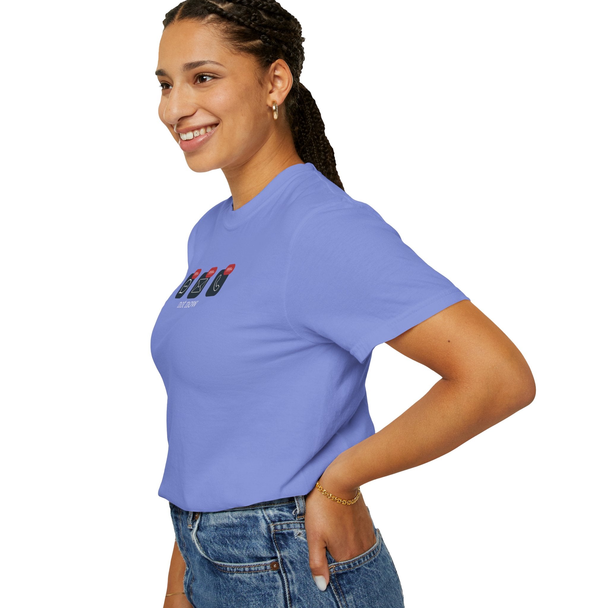 Not Now Notification Shirt, Comfort Colors 1717 Tee, Funny Office Shirt, 999+ Messages Tee, Work Humor T Shirt, Soft Garment Dyed Tee