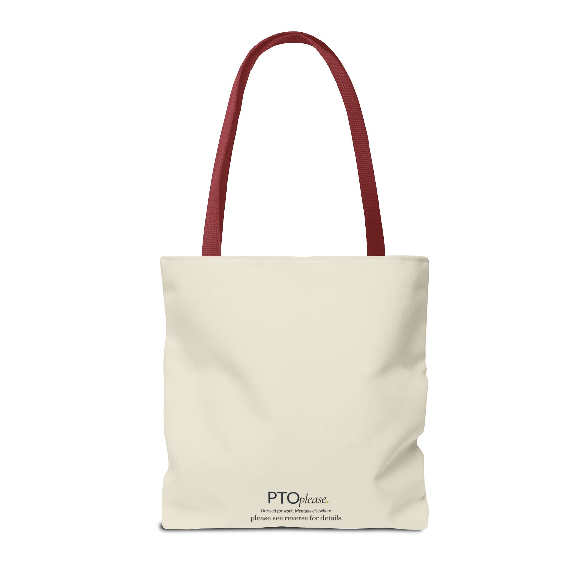 Minimalist Work Schedule Canvas Tote Bag | Sarcastic 17:01 Out of Office Commuter Bag