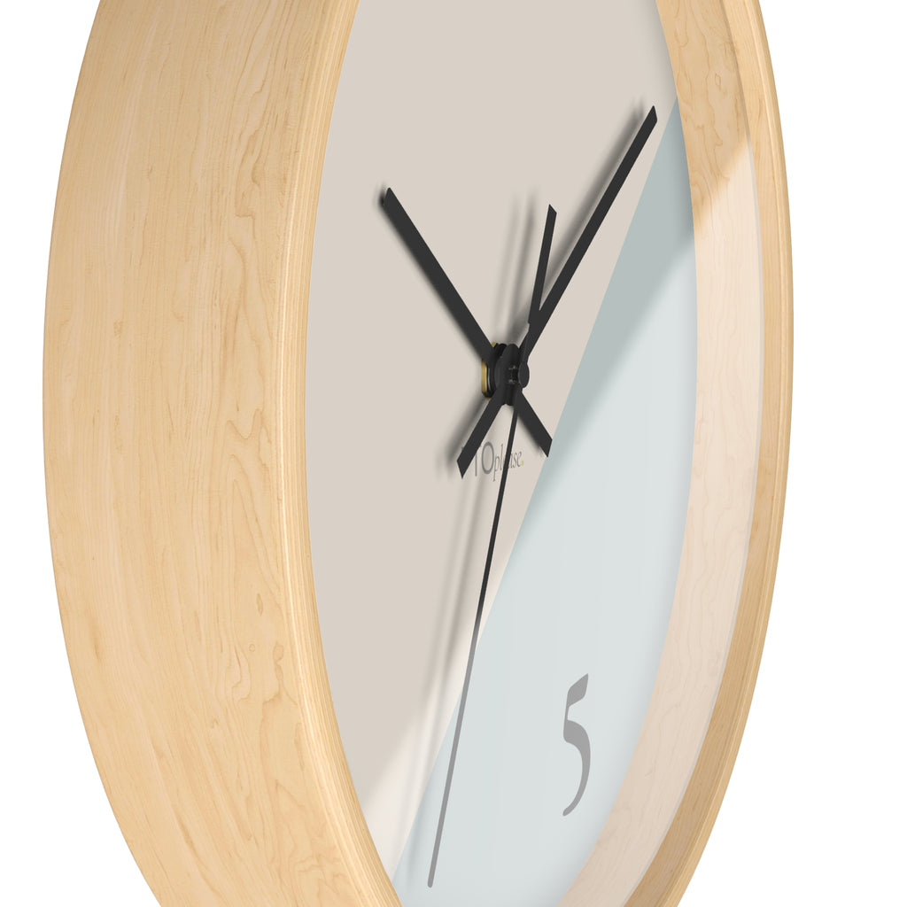 Minimalist 9 to 5 Wall Clock, Modern Office Clock with Lunch Time Design, Workday Humor Decor, Neutral Home Office Wall Art