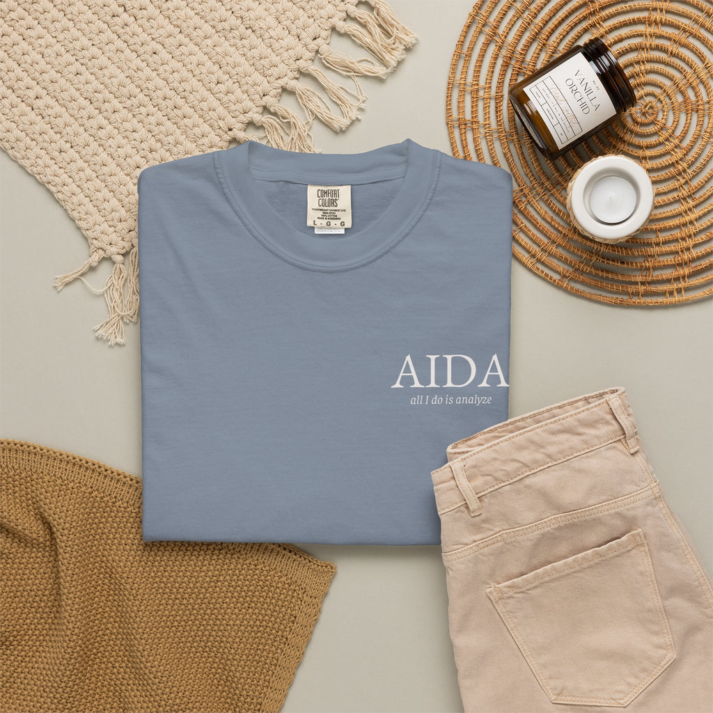 AIDA Shirt, All I Do Is Analyze Tee, Insurance Data Analytics Shirt, Insurance Analyst Apparel, AIDA Designation Gift