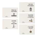 Sarcastic Office Birthday Cards Dry Humor Work Birthday Card for Coworkers - 5 Pack