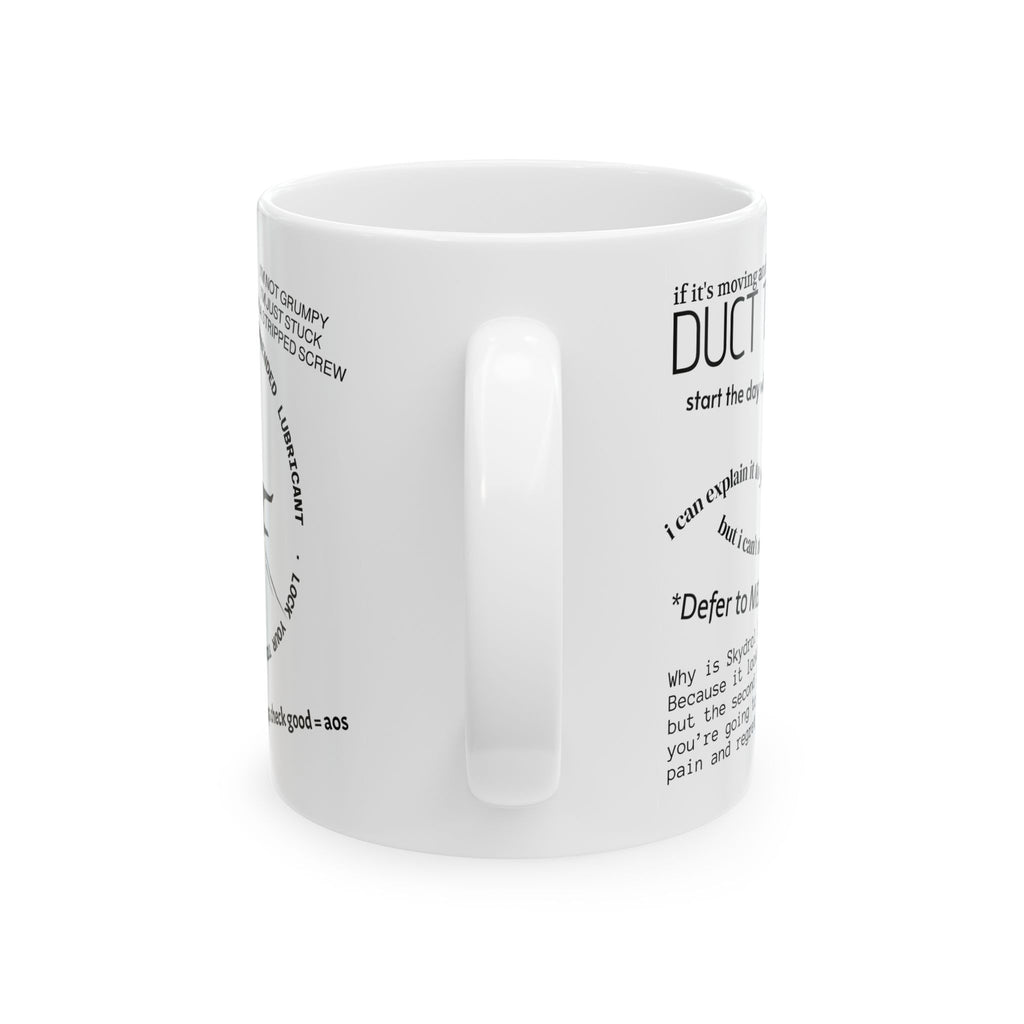 A&P Mechanic "Hangar Talk" Mug - Funny Aviation Maintenance Gift for Technicians