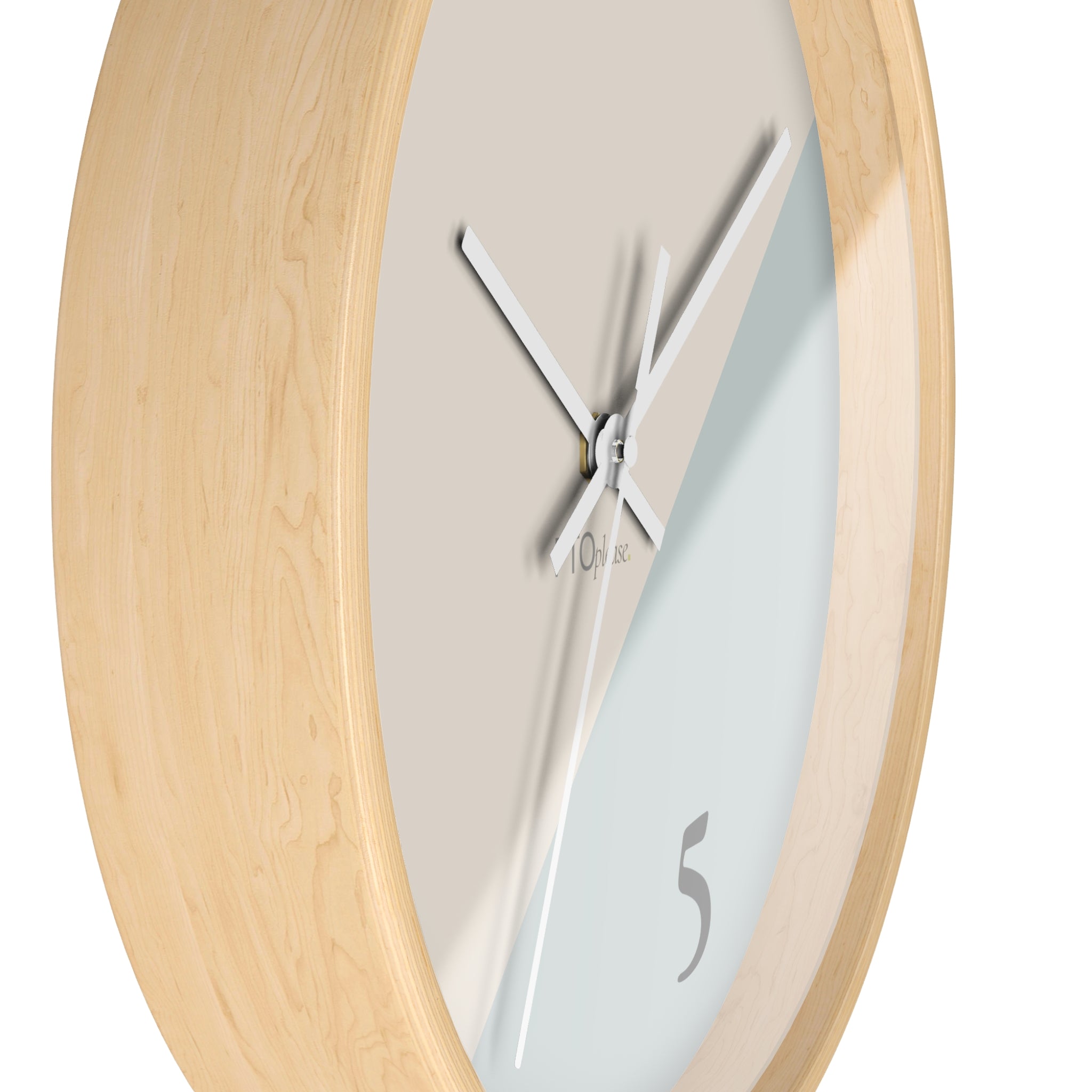 Minimalist 9 to 5 Wall Clock, Modern Office Clock with Lunch Time Design, Workday Humor Decor, Neutral Home Office Wall Art