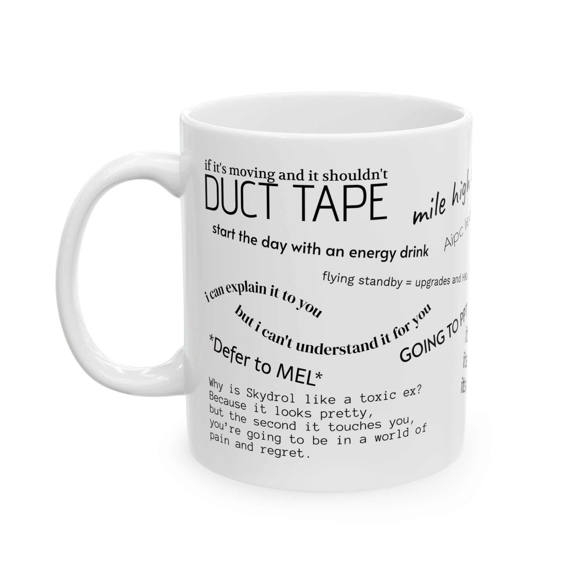 A&P Mechanic "Hangar Talk" Mug - Funny Aviation Maintenance Gift for Technicians