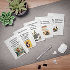 Sarcastic Office Birthday Cards Dry Humor Work Birthday Card for Coworkers - 5 Pack