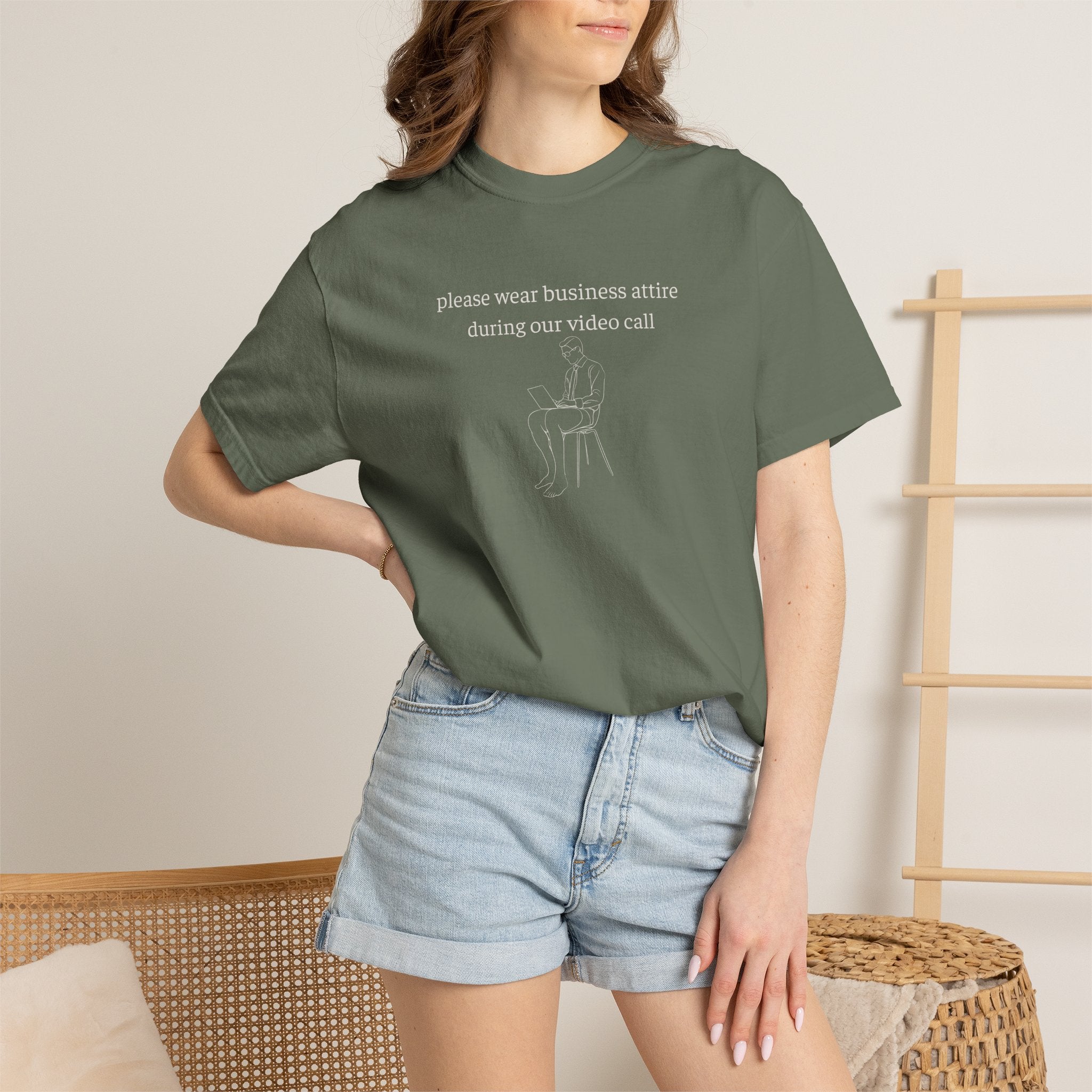 Please Wear Business Attire Shirt, Video Call Humor Tee, Remote Work Shirt, Office Humor Apparel, Work From Home Gift