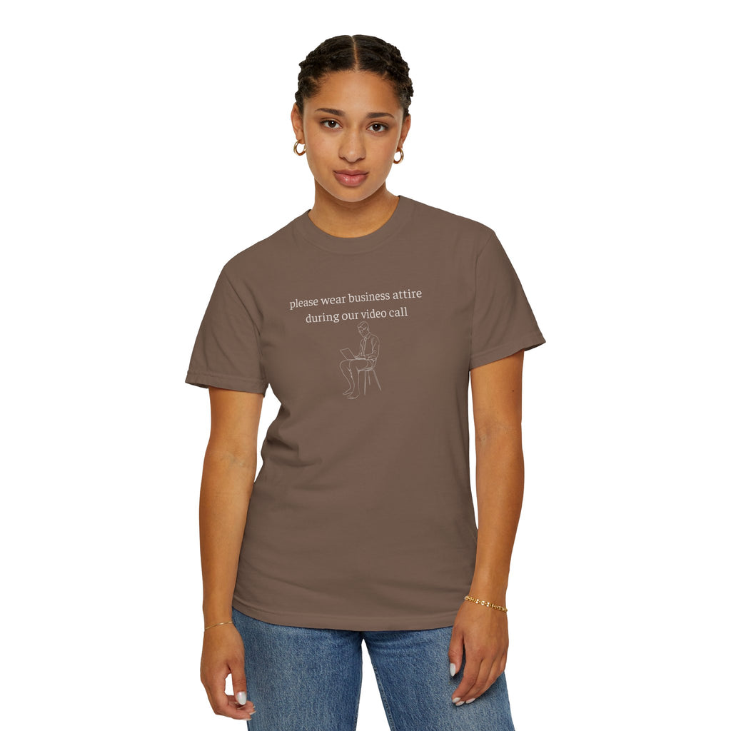 Please Wear Business Attire Shirt, Video Call Humor Tee, Remote Work Shirt, Office Humor Apparel, Work From Home Gift