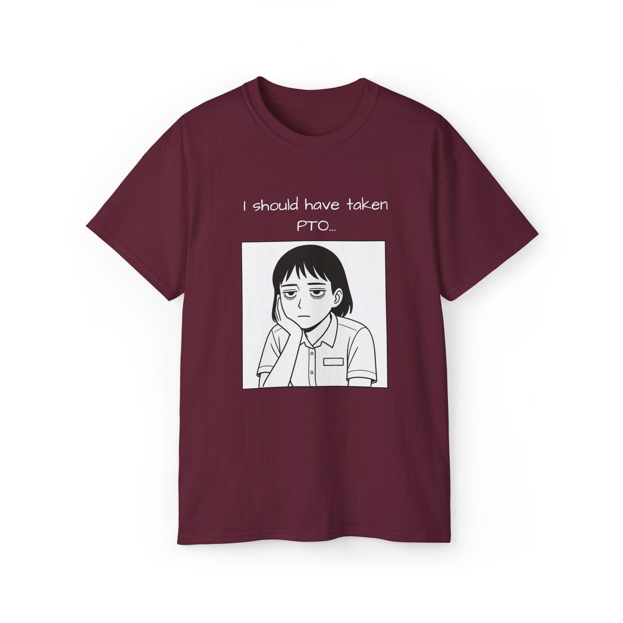 I Should Have Taken PTO Unisex Manga Inspired TShirt Funny Workwear for the Overworked PTO Shirt Office Humor