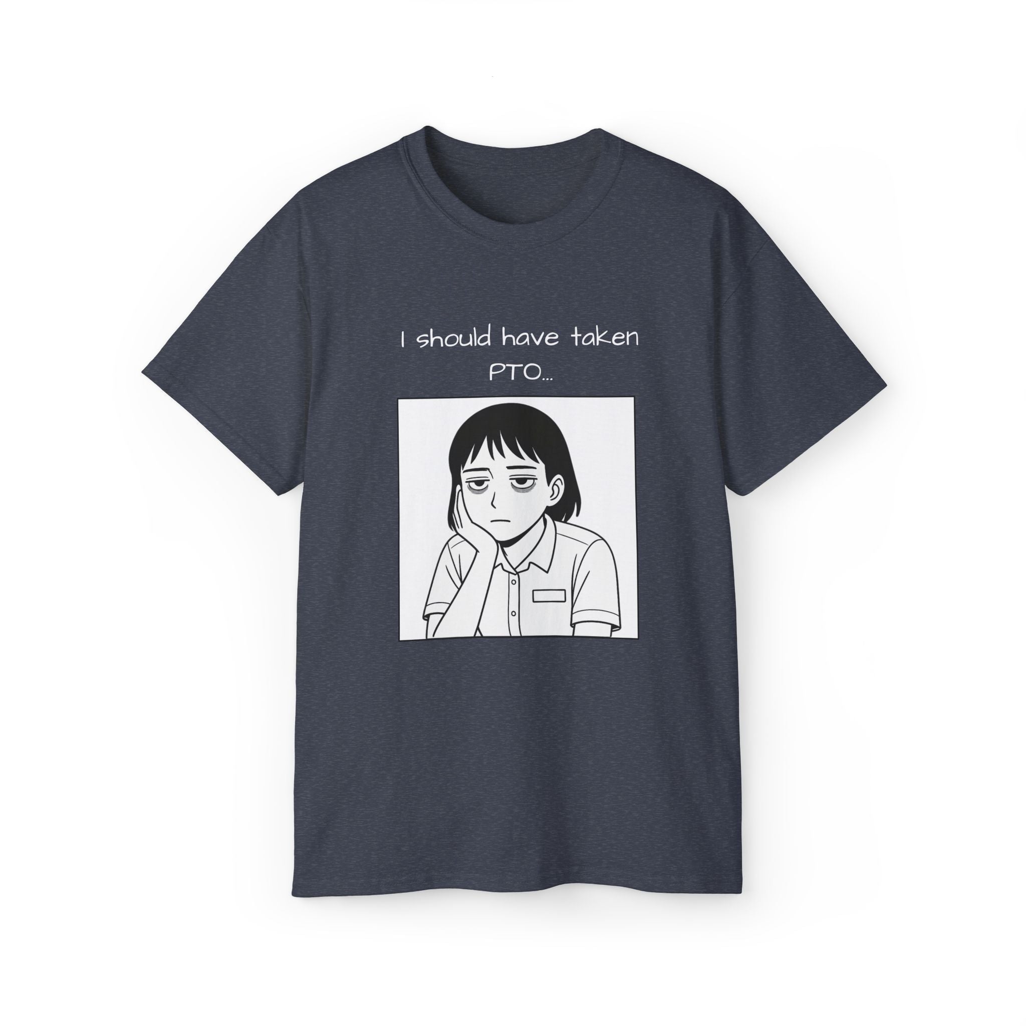 I Should Have Taken PTO Unisex Manga Inspired TShirt Funny Workwear for the Overworked PTO Shirt Office Humor