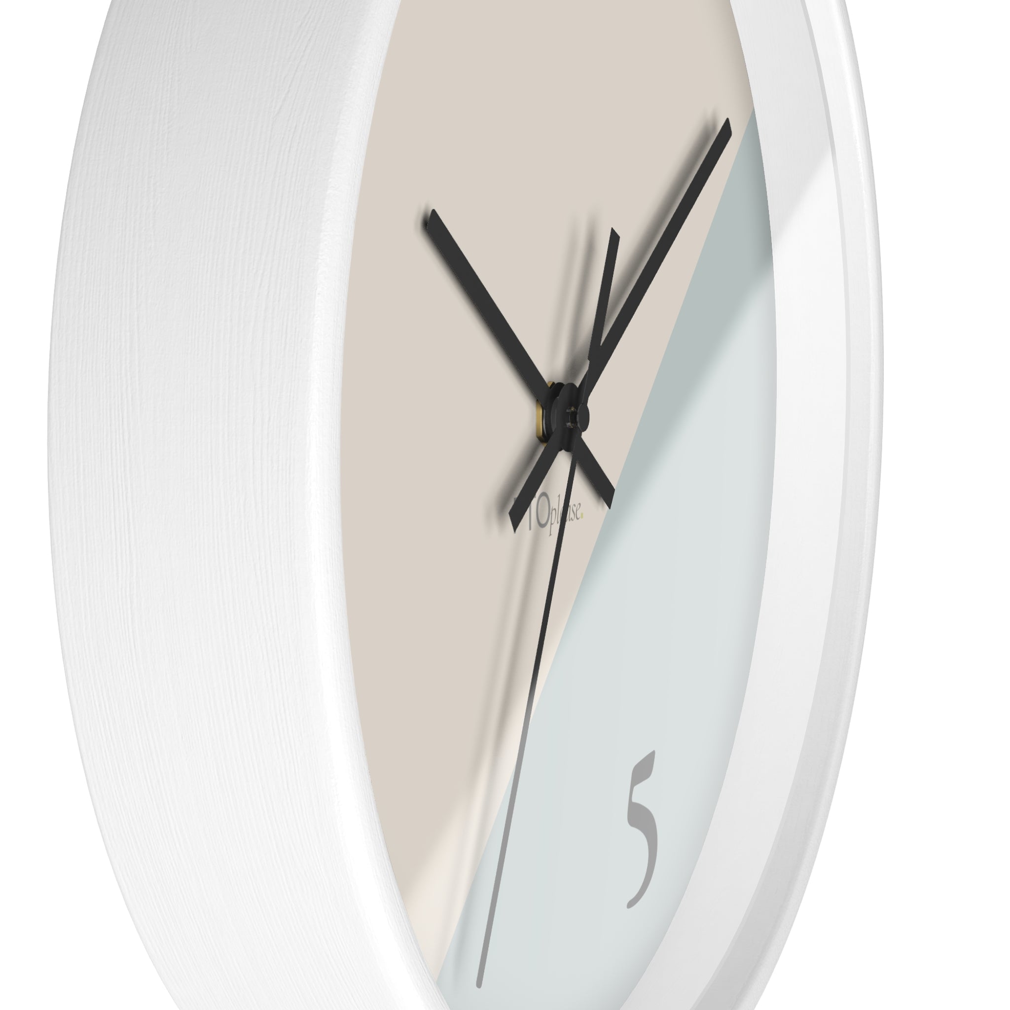 Minimalist 9 to 5 Wall Clock, Modern Office Clock with Lunch Time Design, Workday Humor Decor, Neutral Home Office Wall Art