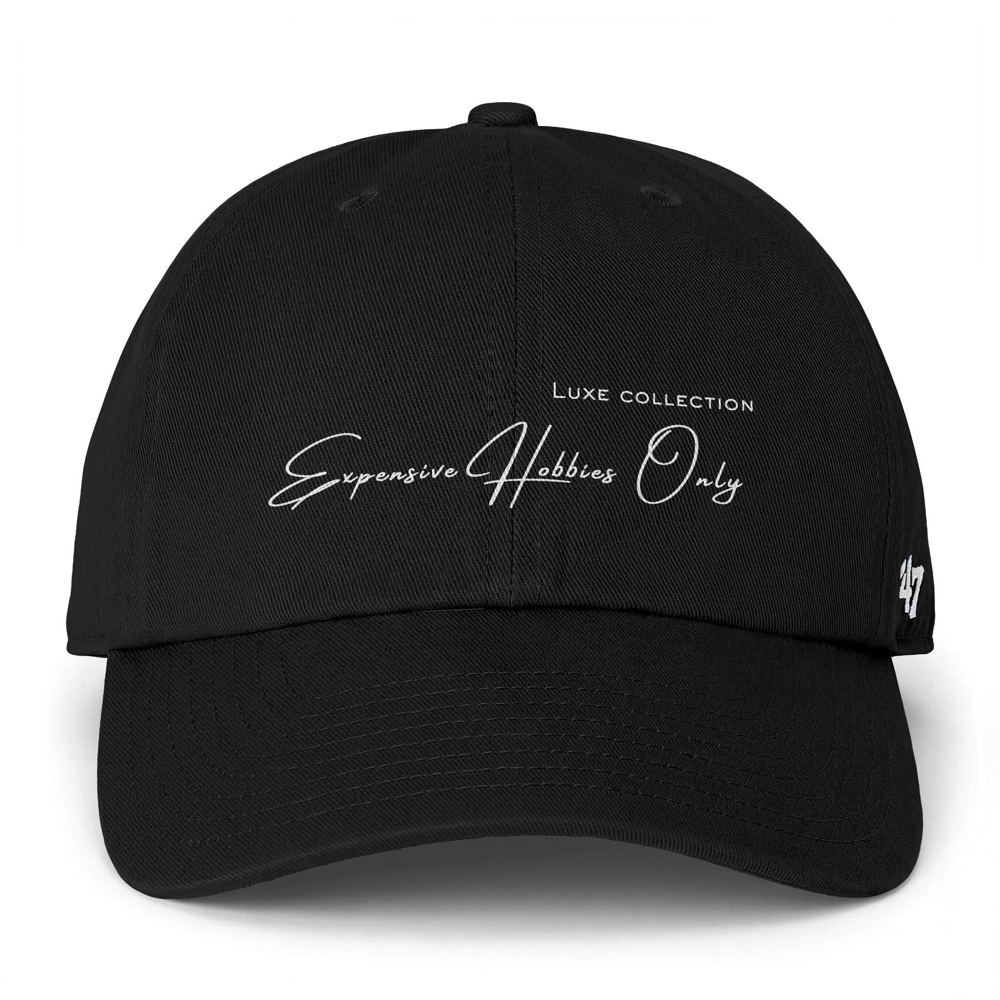 "expensive hobbies only" embroidered dad cap