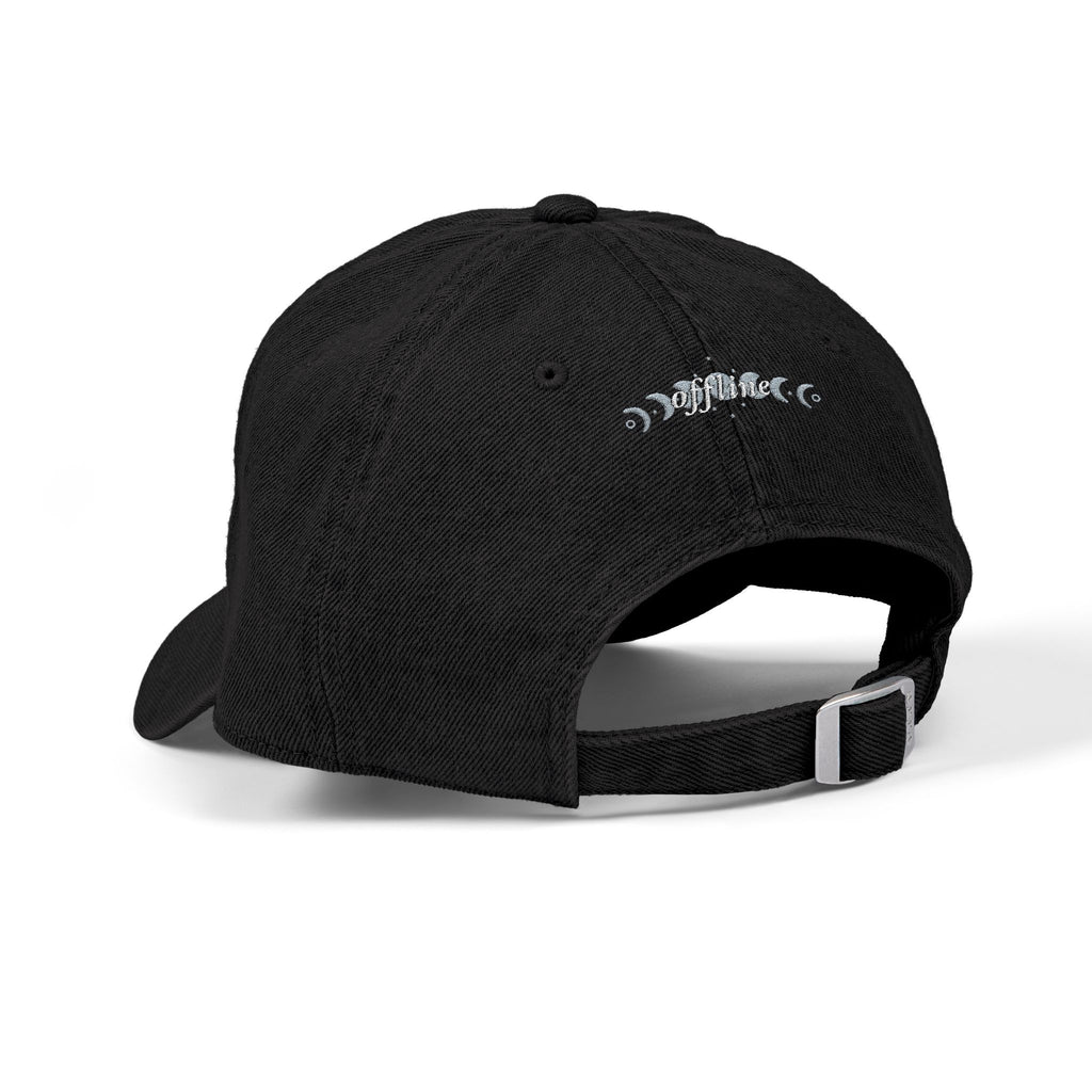After Hours Out of Office Hat | Luxury Embroidered Denim Hat | Adjustable Baseball Cap for Corporate Burnout & Self Care Gift