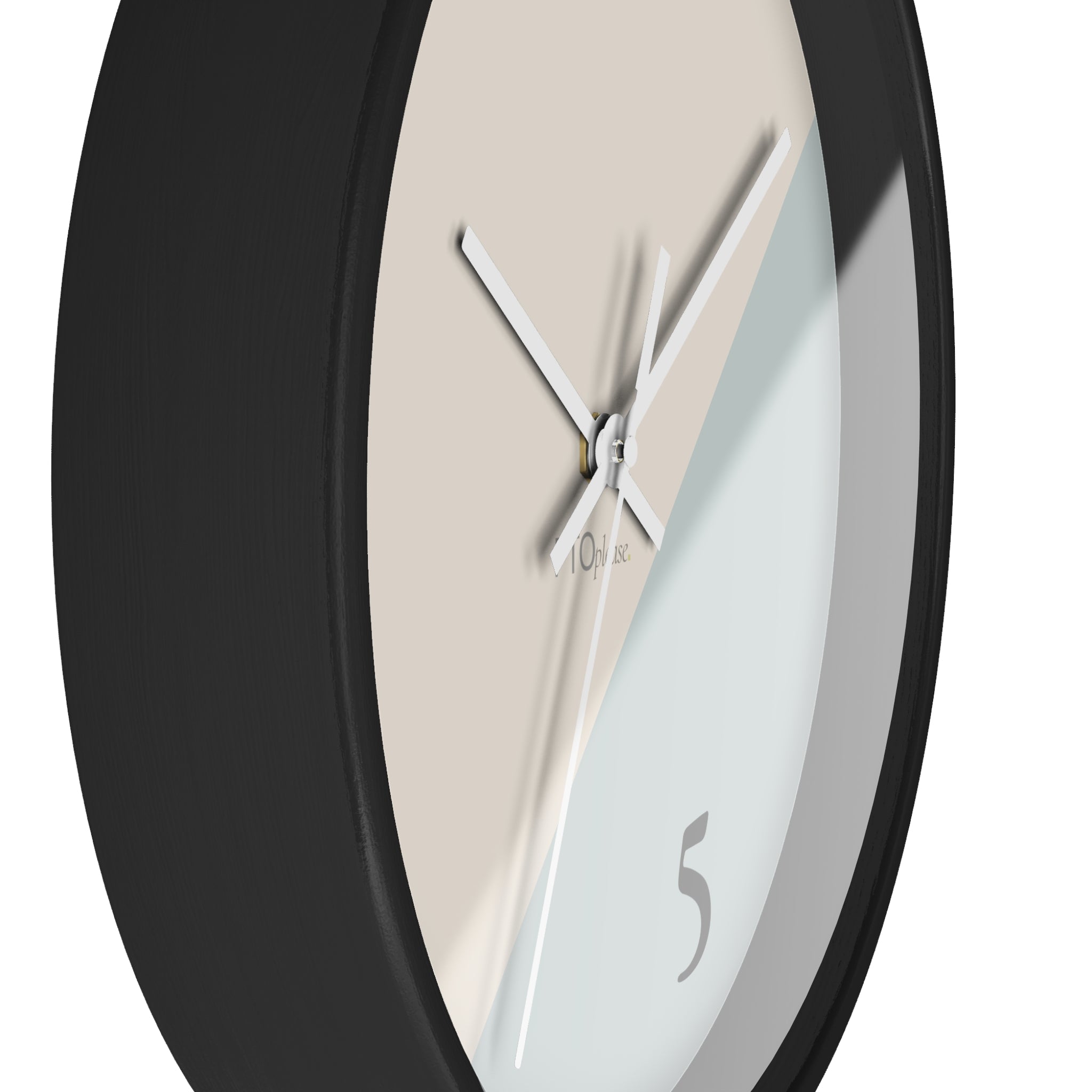 Minimalist 9 to 5 Wall Clock, Modern Office Clock with Lunch Time Design, Workday Humor Decor, Neutral Home Office Wall Art