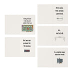 Sarcastic Office Birthday Cards Dry Humor Work Birthday Card for Coworkers - 5 Pack