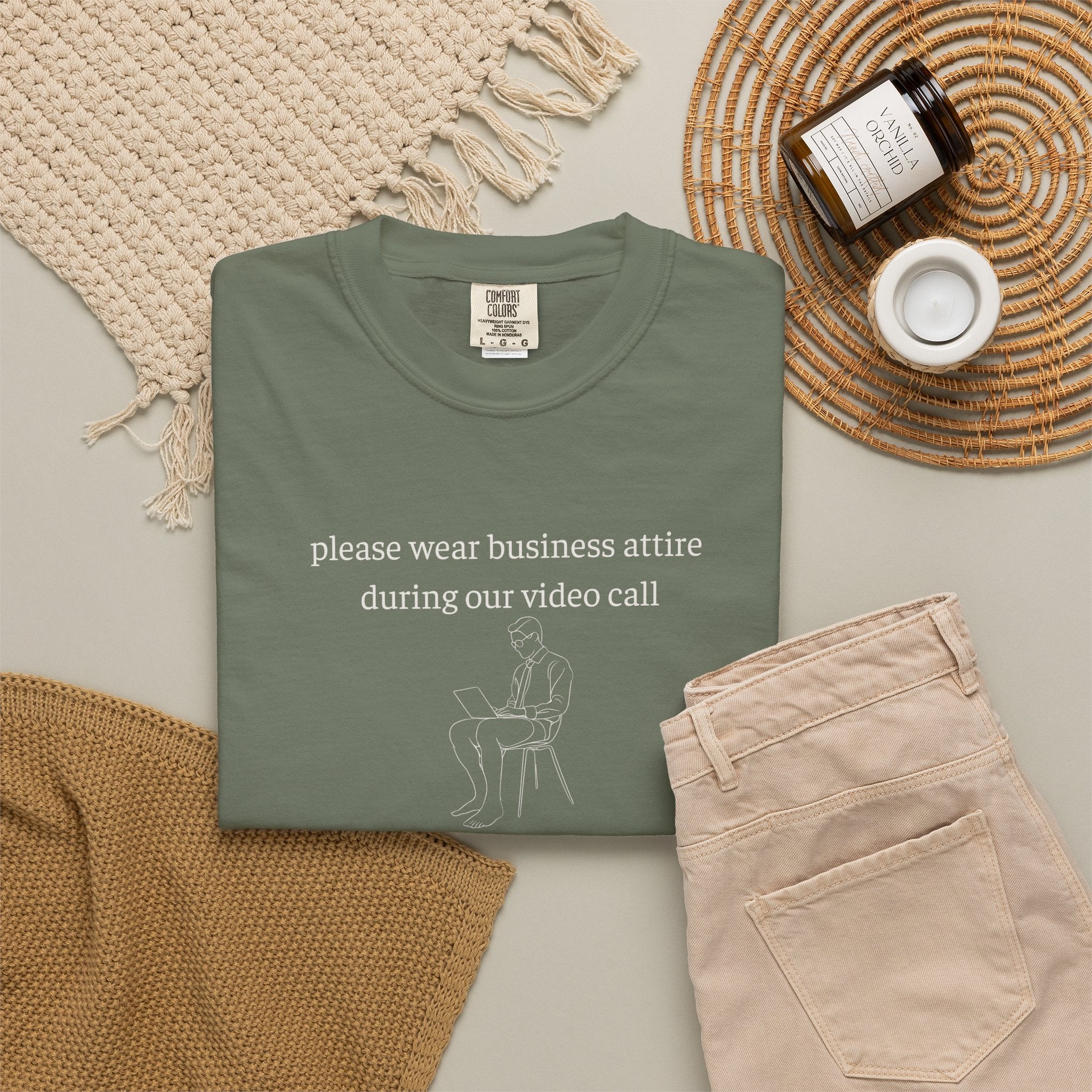 Please Wear Business Attire Shirt, Video Call Humor Tee, Remote Work Shirt, Office Humor Apparel, Work From Home Gift