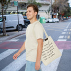 Minimalist Work Schedule Canvas Tote Bag | Sarcastic 17:01 Out of Office Commuter Bag