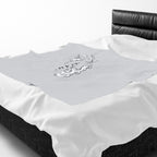 "dreaming in mint condition" velveteen plush blanket