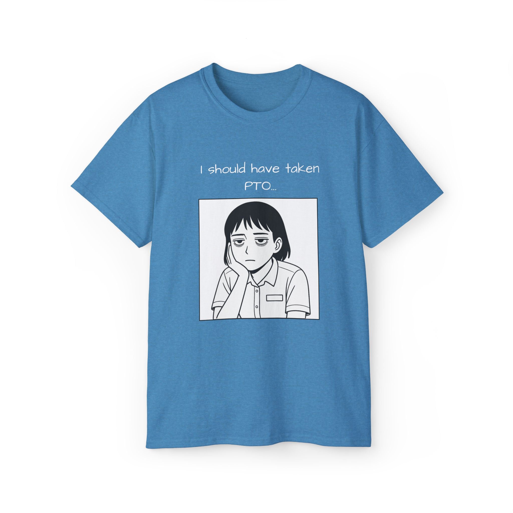I Should Have Taken PTO Unisex Manga Inspired TShirt Funny Workwear for the Overworked PTO Shirt Office Humor