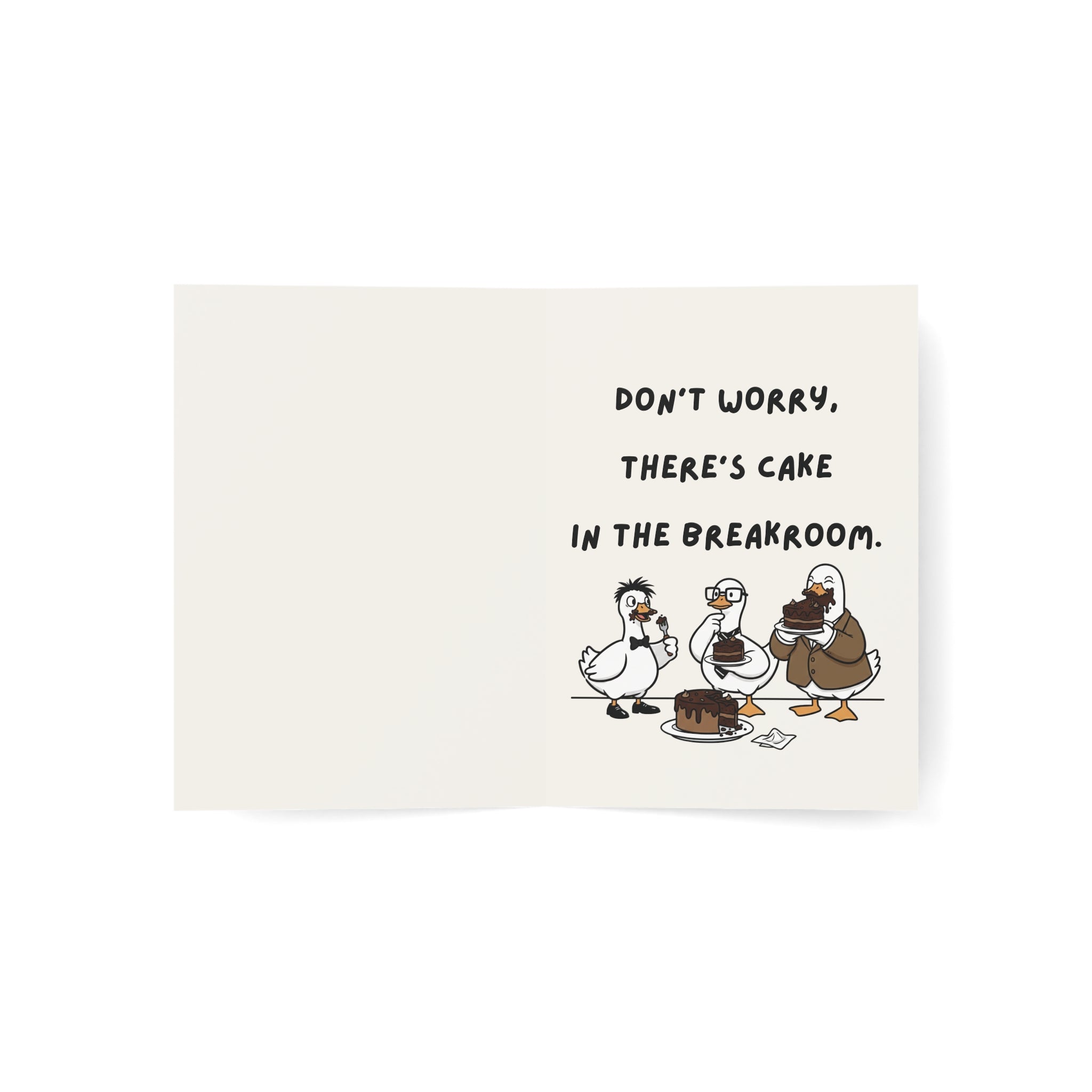 Sarcastic Office Birthday Card, Funny Birthday Card for Coworker, Dry Office Humor Card, Minimal Workplace Birthday Card