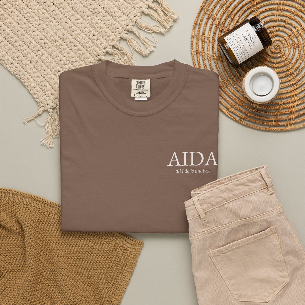 AIDA Shirt, All I Do Is Analyze Tee, Insurance Data Analytics Shirt, Insurance Analyst Apparel, AIDA Designation Gift