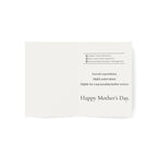 Premium Motherhood Overtime Card | Minimalist Mothers Day Stationery | Boutique Corporate Mom Gift | Rabbit Mom Burnout Card PTOplease