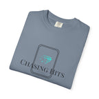 the "chasing hits" essential tee — minimal music logo t-shirt